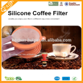 2015 Creativo té y café herramientas Flexible Silicio café Cono filtro